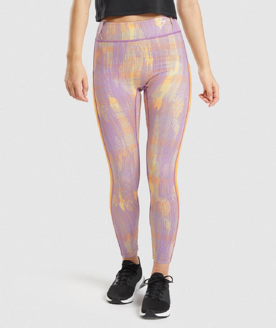 Leggins Gymshark Deporte Mujer Naranjas | CO 2928FDN